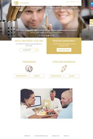 Screenshot of Amodoro - Wedding Ring Configurator