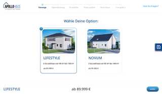 Screenshot of Apollohaus - Prefabricated house configurator