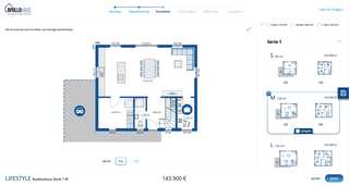 Screenshot of Apollohaus - Prefabricated house configurator