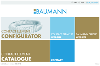Screenshot of BAUMANN Springs - Spring Konfigurator