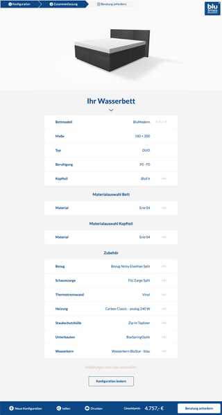 Screenshot of BluTimes - Water beds