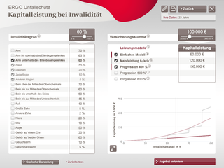 Screenshot of ERGO - Disability calculator