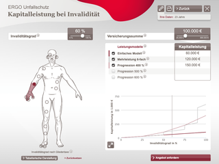 Screenshot of ERGO - Disability calculator