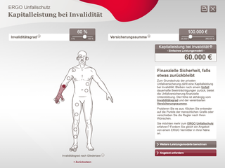 Screenshot of ERGO - Disability calculator