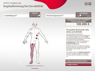 Screenshot of ERGO - Disability calculator