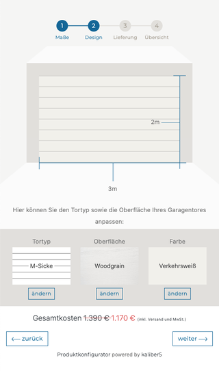 Screenshot of Krapp - Garage Door Configurator