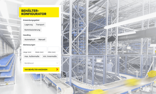 Screenshot of SSI Schäfer - Container Catalog