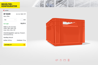 Screenshot of SSI Schäfer - Container Catalog